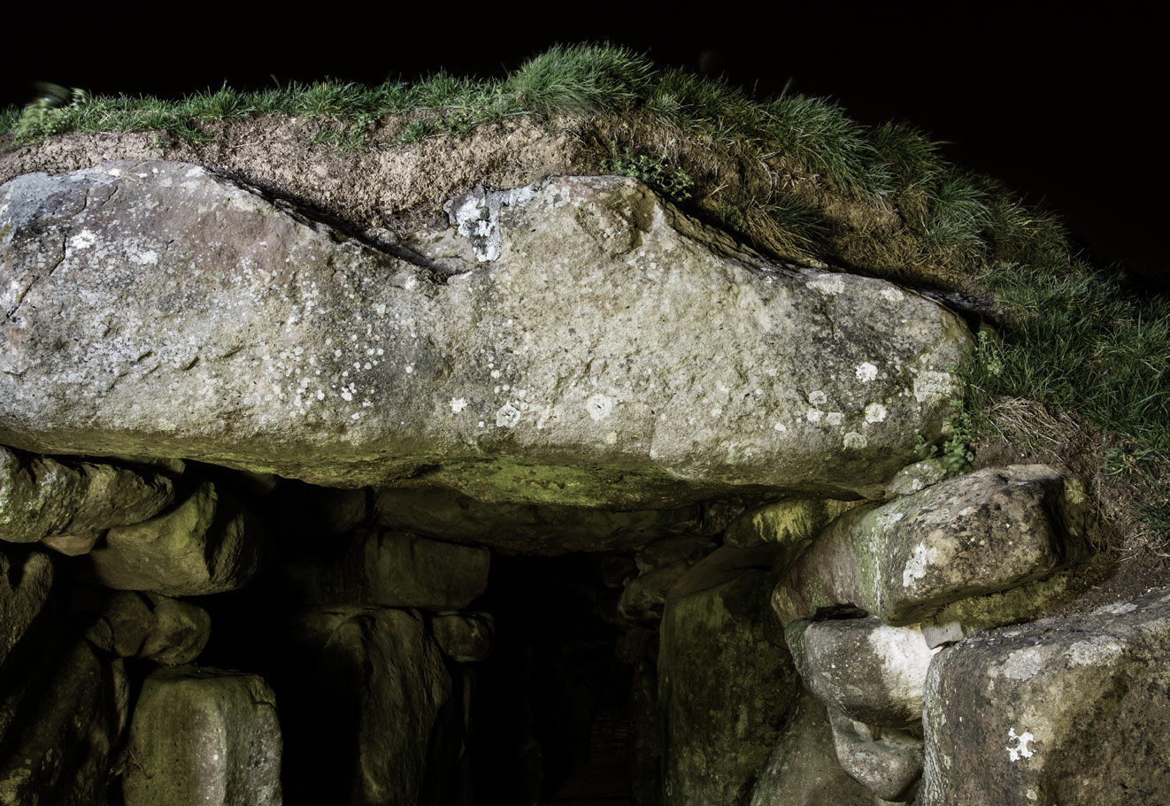 Calf carving  Avebury West Kennet Long Barrow